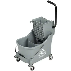 Microfiber & more divided bucket w side press gray